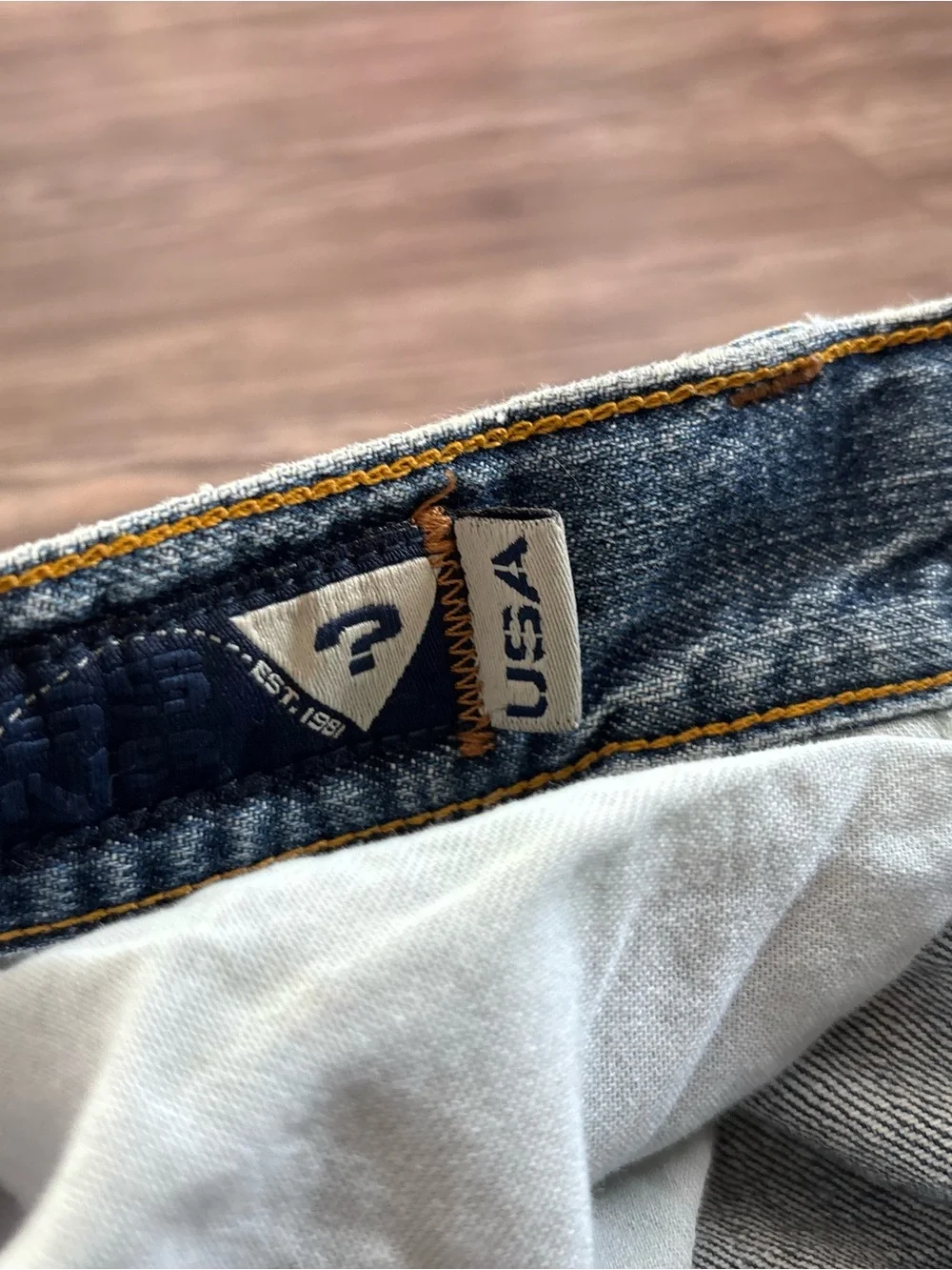 Guess Light Blue Denim Cargo Shorts